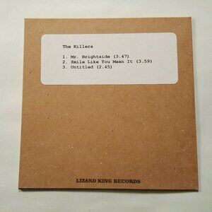 THE KILLERS Mr Brightside CD UK PROMO ACETATE RARE Lizard King 3 Trax Indie Rock